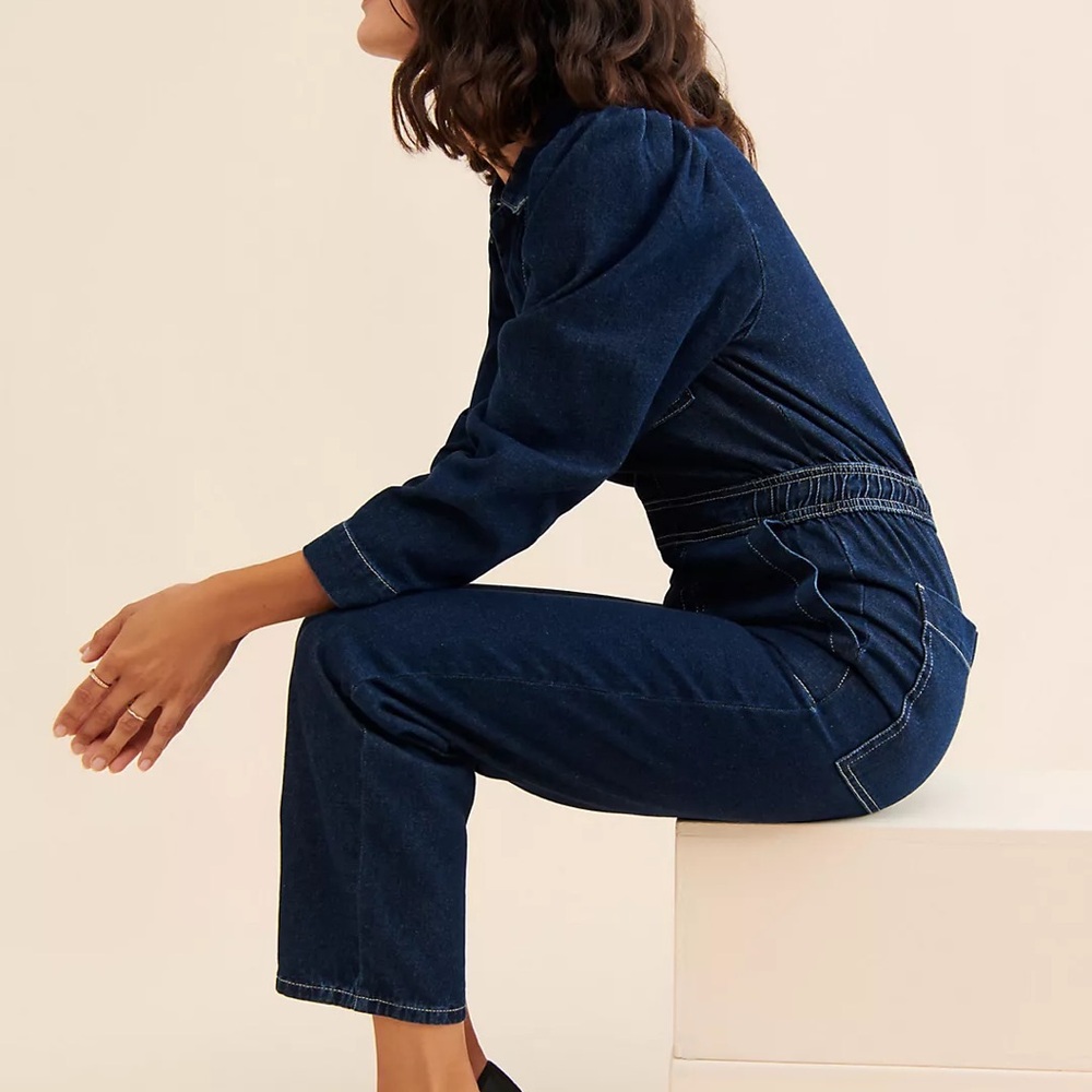 Seventy Mochi Lorna Denim Jumpsuit - Anthroplogie - Picture 5 of 6
